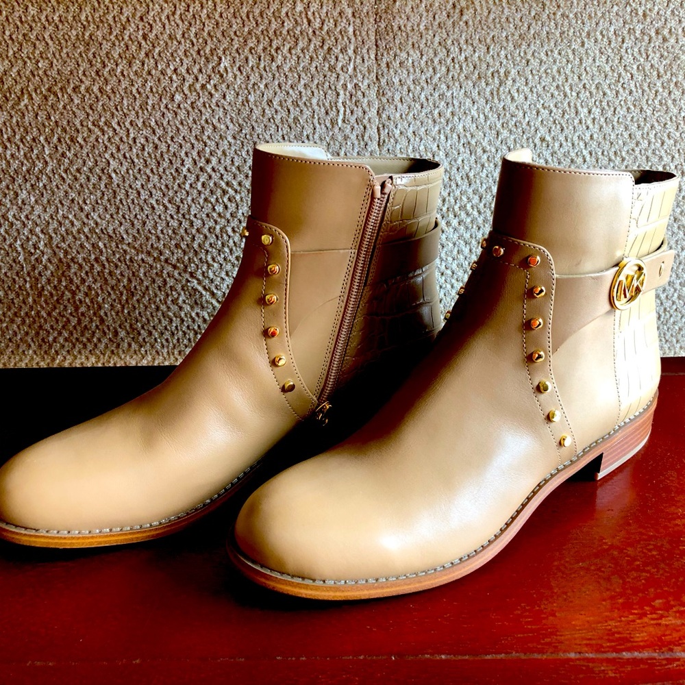Michael Kors Leather Ankle Boots